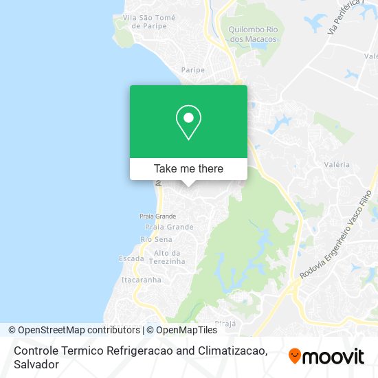 Controle Termico Refrigeracao and Climatizacao map