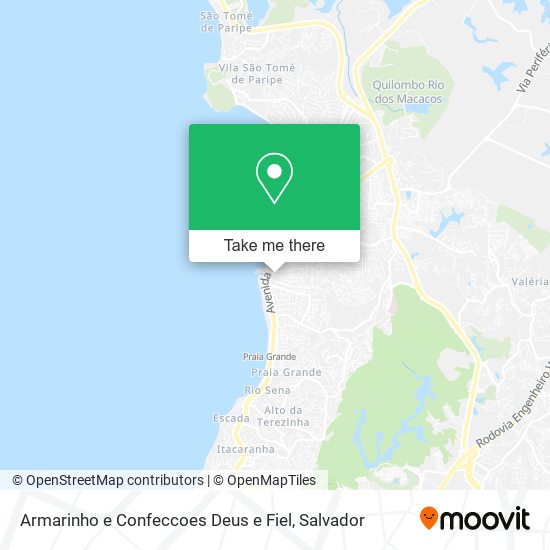 Mapa Armarinho e Confeccoes Deus e Fiel