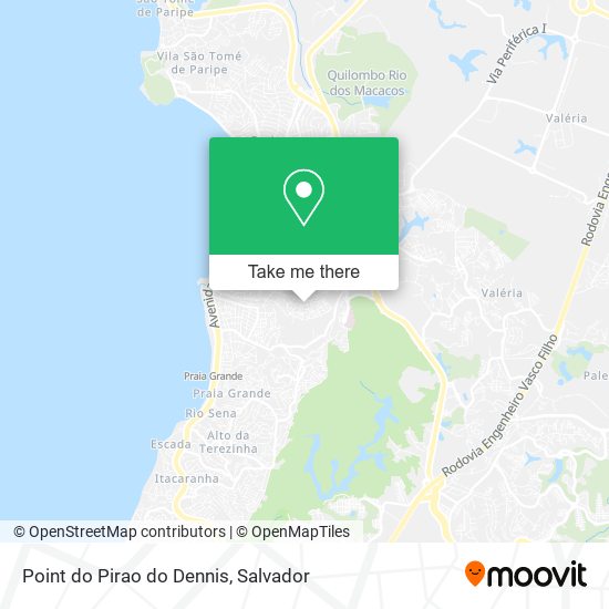Point do Pirao do Dennis map