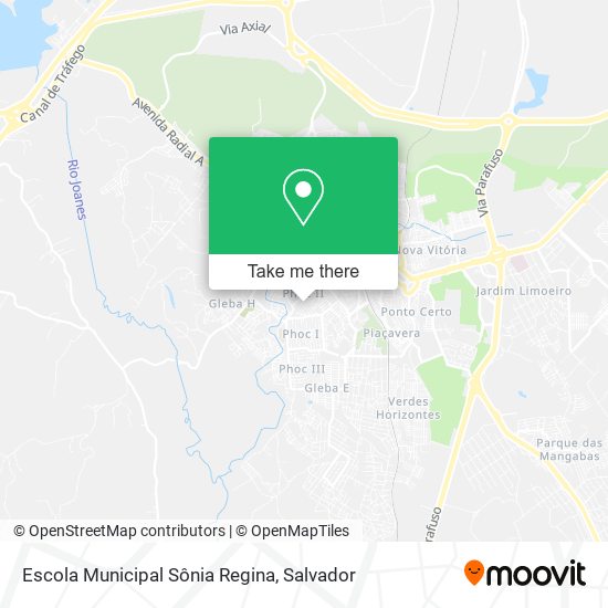 Mapa Escola Municipal Sônia Regina