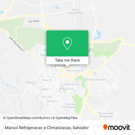 Mapa Marsol Refrigeracao e Climatizacao