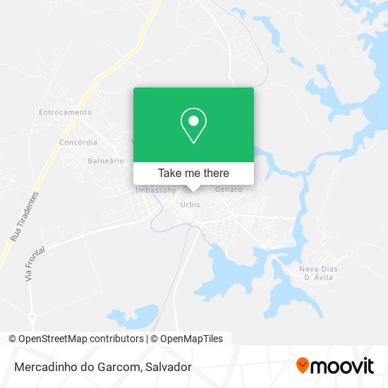 Mercadinho do Garcom map