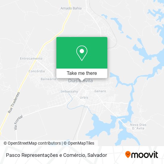 Pasco Representações e Comércio map