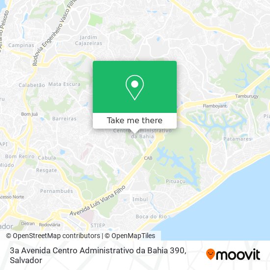 Mapa 3a Avenida Centro Administrativo da Bahia 390