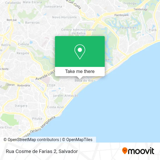 Rua Cosme de Farias 2 map