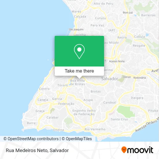 Rua Medeiros Neto map