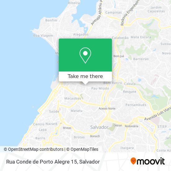 Mapa Rua Conde de Porto Alegre 15