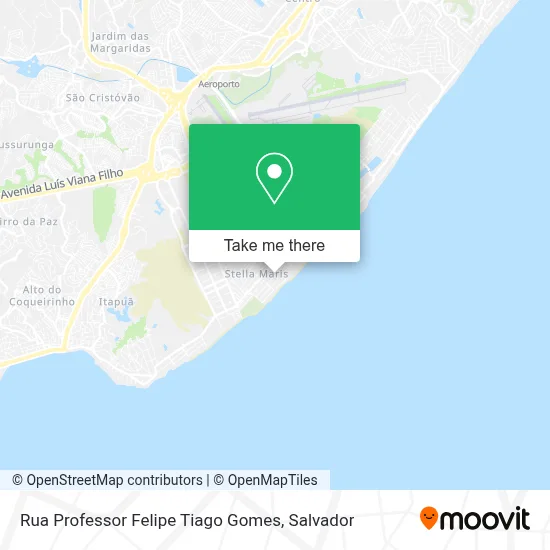 Rua Professor Felipe Tiago Gomes map