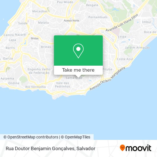 Rua Doutor Benjamin Gonçalves map