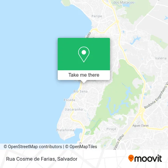 Rua Cosme de Farias map