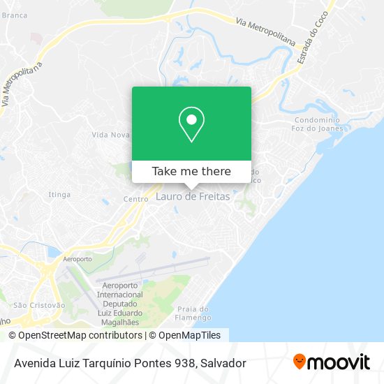 Mapa Avenida Luiz Tarquínio Pontes 938