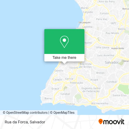 Rua da Forca map