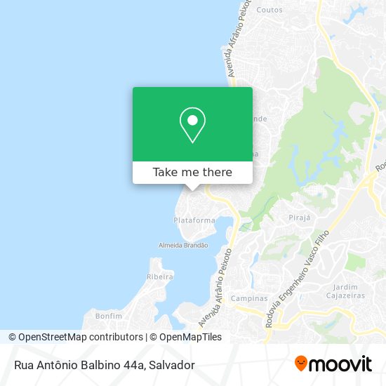 Mapa Rua Antônio Balbino 44a