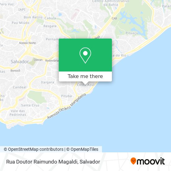 Mapa Rua Doutor Raimundo Magaldi