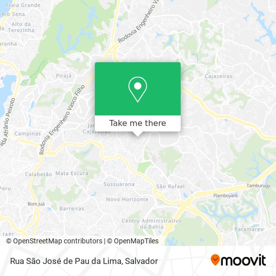 Rua São José de Pau da Lima map