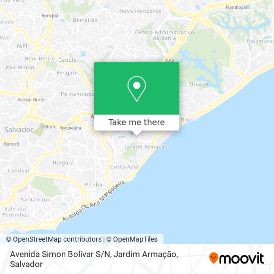 Avenida Simon Bolívar S / N, Jardim Armação map