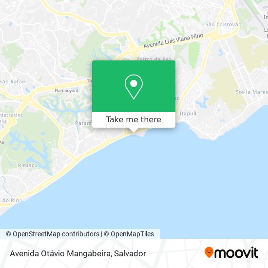 Mapa Avenida Otávio Mangabeira