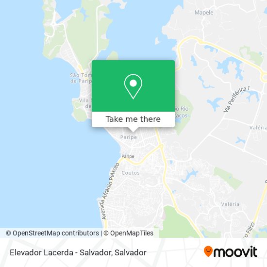 Elevador Lacerda - Salvador map