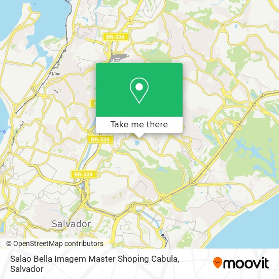 Mapa Salao Bella Imagem Master Shoping Cabula