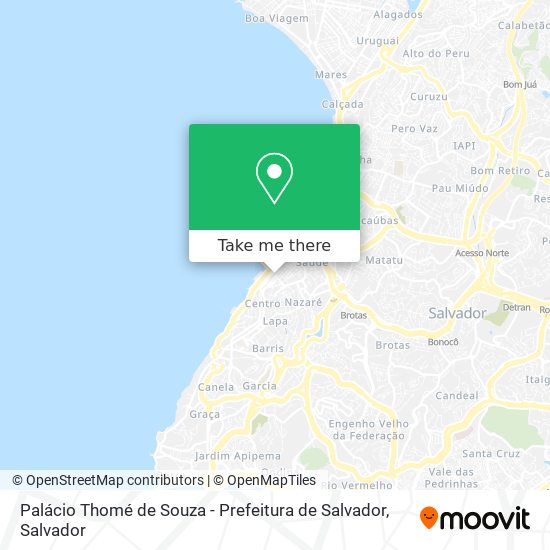 Mapa Palácio Thomé de Souza - Prefeitura de Salvador