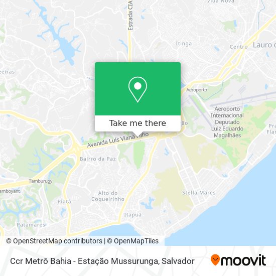 Ccr Metrô Bahia - Estação Mussurunga map
