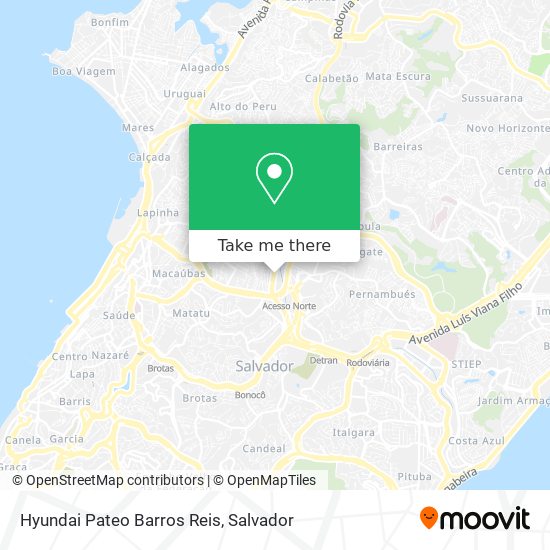Hyundai Pateo Barros Reis map