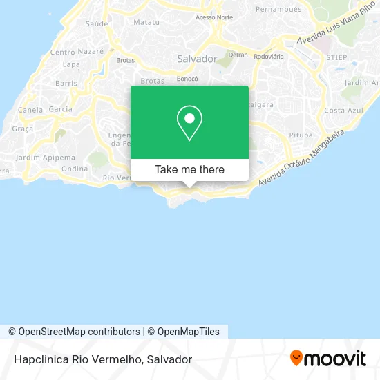 Hapclinica Rio Vermelho map