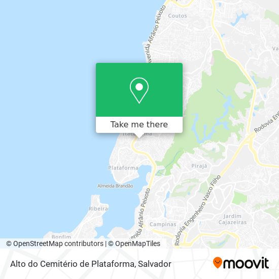 Alto do Cemitério de Plataforma map