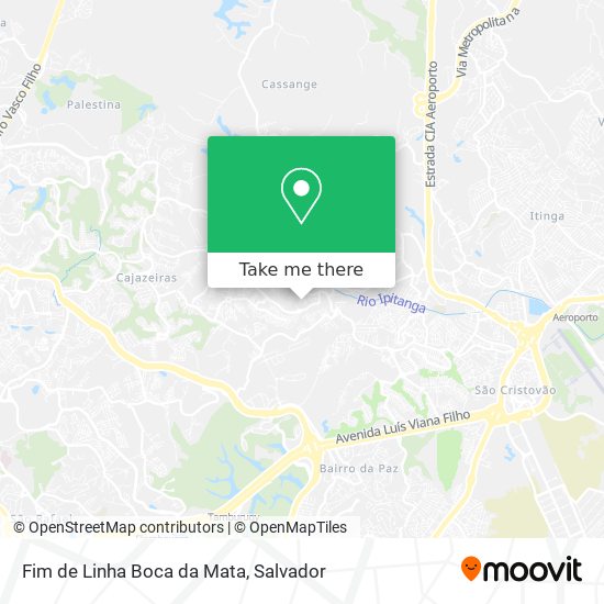 Mapa Fim de Linha Boca da Mata