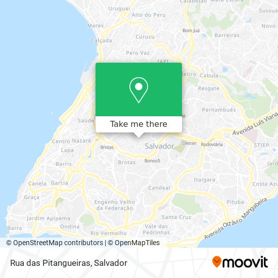 Rua das Pitangueiras map