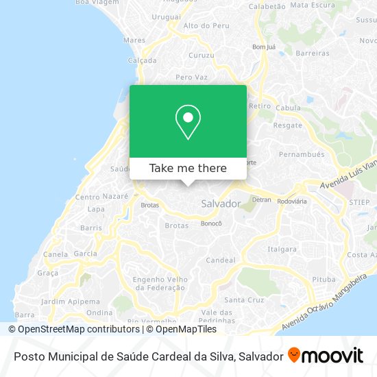 Posto Municipal de Saúde Cardeal da Silva map