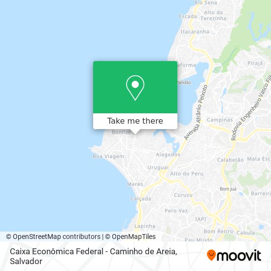 Caixa Econômica Federal - Caminho de Areia map