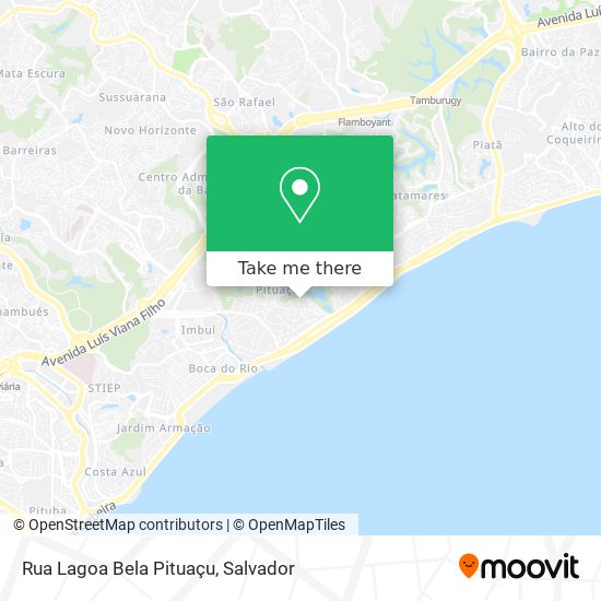 Rua Lagoa Bela Pituaçu map