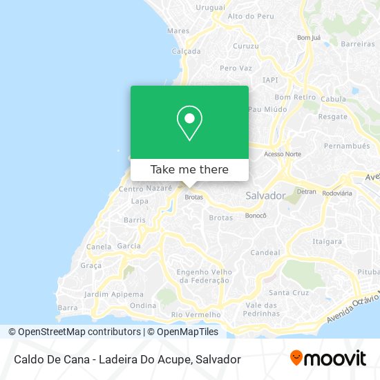 Caldo De Cana - Ladeira Do Acupe map
