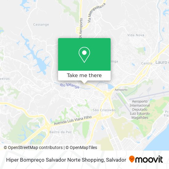 Hiper Bompreço Salvador Norte Shopping map