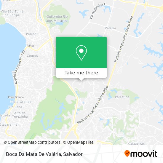 Mapa Boca Da Mata De Valéria