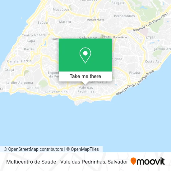 Multicentro de Saúde - Vale das Pedrinhas map