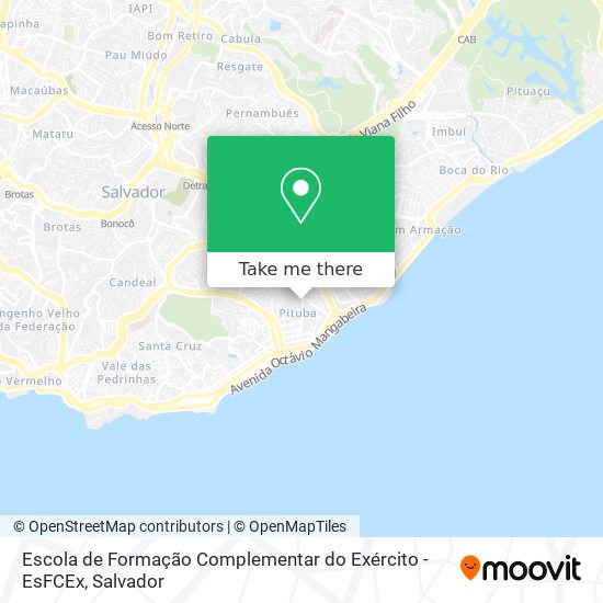 Escola de Formação Complementar do Exército - EsFCEx map