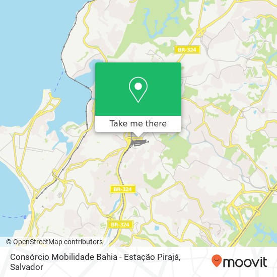 Mapa Consórcio Mobilidade Bahia - Estação Pirajá