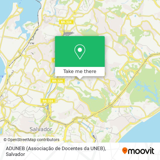 ADUNEB (Associação de Docentes da UNEB) map