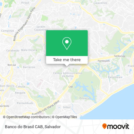 Banco do Brasil CAB map