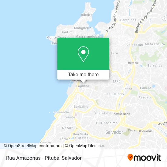 Rua Amazonas - Pituba map
