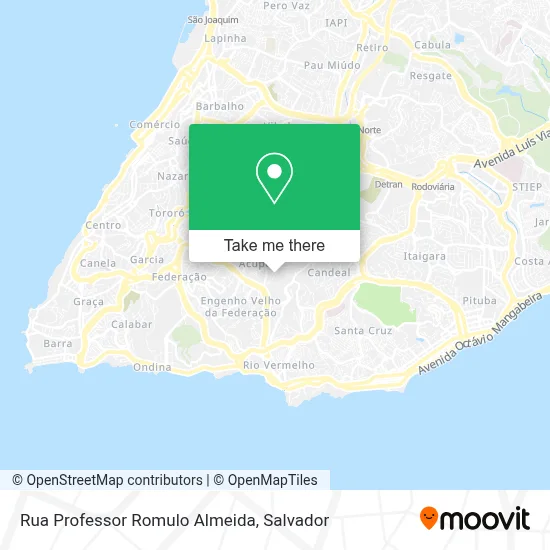 Rua Professor Romulo Almeida map