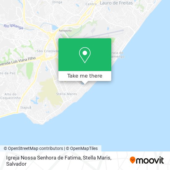 Mapa Igreja Nossa Senhora de Fatima, Stella Maris