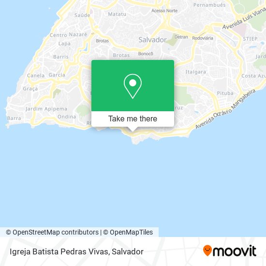 Mapa Igreja Batista Pedras Vivas