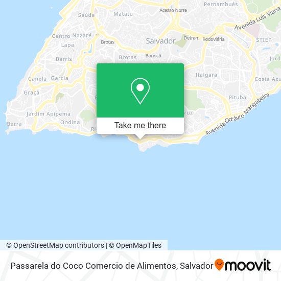 Passarela do Coco Comercio de Alimentos map