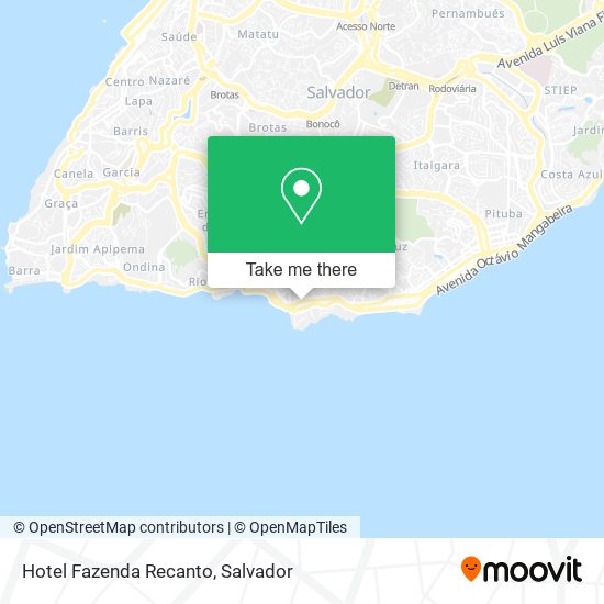 Hotel Fazenda Recanto map