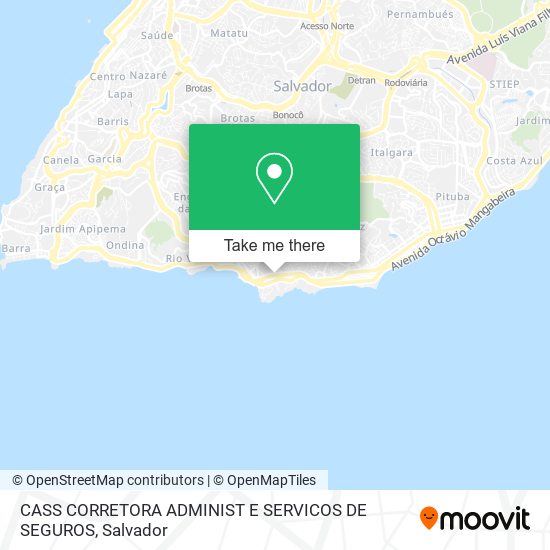 Mapa CASS CORRETORA ADMINIST E SERVICOS DE SEGUROS