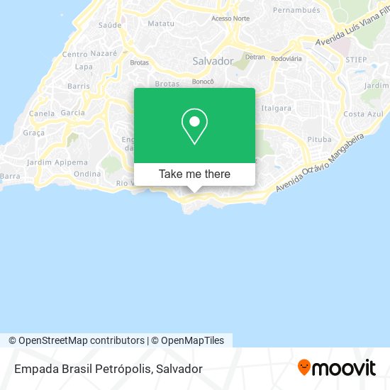 Empada Brasil Petrópolis map