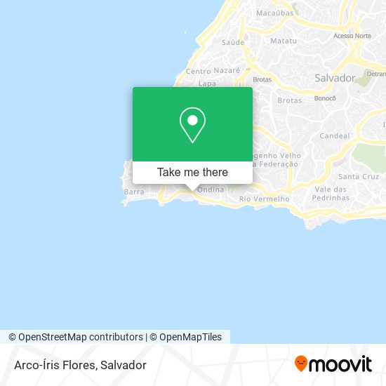 Arco-Íris Flores map